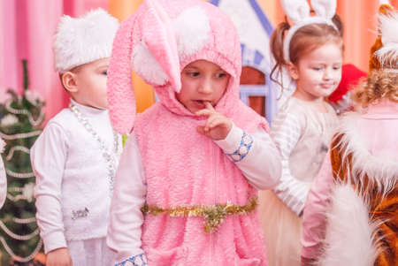 New Years morning in kindergarten editorial reportage Lutsk 21.12.2015のeditorial素材