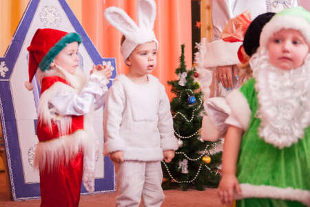 New Years morning in kindergarten editorial reportage Lutsk 21.12.2015のeditorial素材