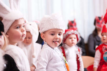New Years morning in kindergarten editorial reportage Lutsk 21.12.2015のeditorial素材