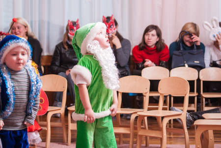 New Years morning in kindergarten editorial reportage Lutsk 21.12.2015のeditorial素材