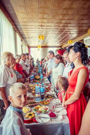 Ukrainian traditional wedding Lutsk Ukraine 28.10.2016.のeditorial素材