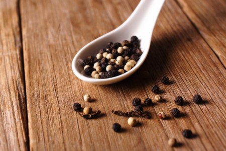 Spices, black pepperの写真素材
