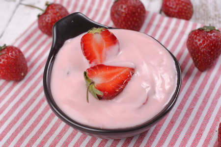 strawberry Yogurtの写真素材