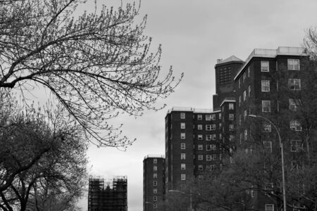 architectural photo in an urban area in the Bronx new yorkの写真素材