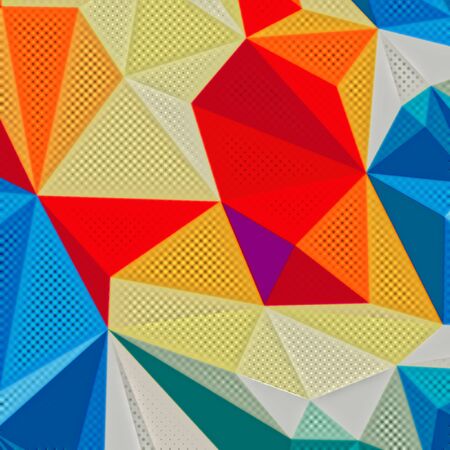 abstract illustration geometric multicolored background