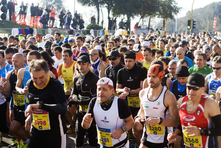Half Marathon Rome Ostia, march 1 2015のeditorial素材
