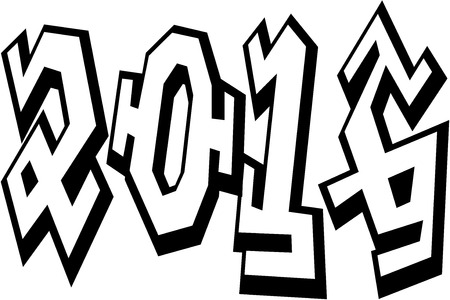 2016 gretting signのイラスト素材