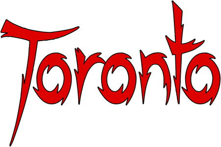 Toronto text sign illustration on white Backgroundのイラスト素材