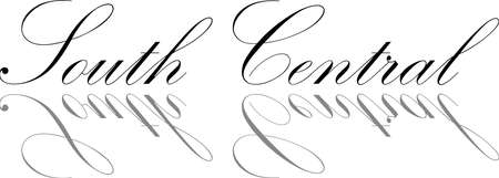 South Central text sign illustration on white backgroundのイラスト素材
