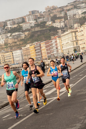 Naples half marathon of 26 February 2023 Italyのeditorial素材