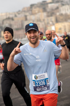 Naples half marathon of 26 February 2023 Italyのeditorial素材