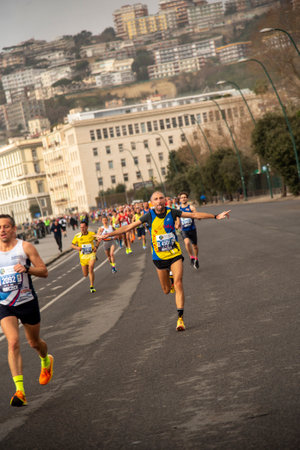 Naples half marathon of 26 February 2023 Italyのeditorial素材