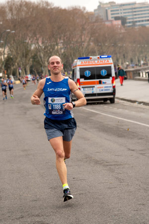 Naples half marathon of 26 February 2023 Italyのeditorial素材