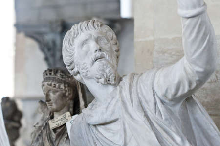 School of sculptors, restoration of sculptures, copy, workshop repair depotの写真素材