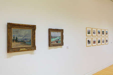 Alfred Sisley, frame, Strasbourg Museum of Modern and Contemporary Artのeditorial素材