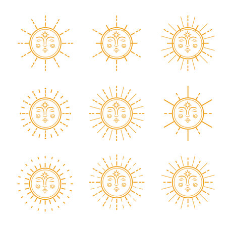 sun iconのイラスト素材