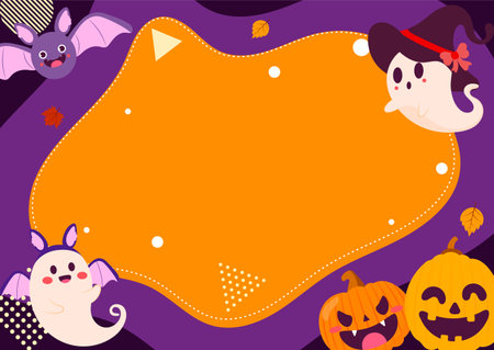 halloween pumpkin backgroundのイラスト素材