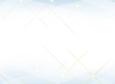 Abstract light blue background with golden lines. Vector illustration. Eps 10のイラスト素材