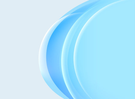 Abstract blue background with smooth lines. Vector illustration for your design.のイラスト素材