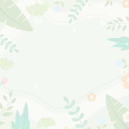 Cute floral background with space for your text. Vector illustration.のイラスト素材