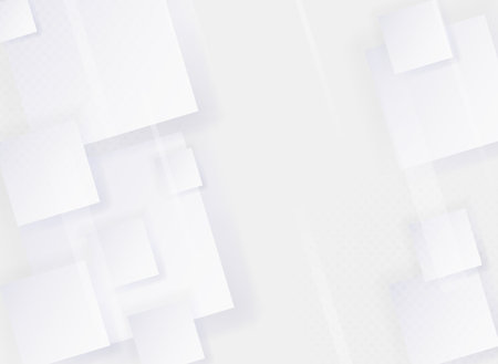 Abstract white and gray background with squares. Vector illustration for your design.のイラスト素材