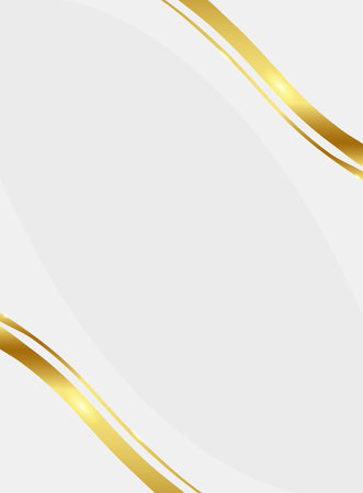 Abstract gold lines on white background. Vector illustration. Eps 10.のイラスト素材