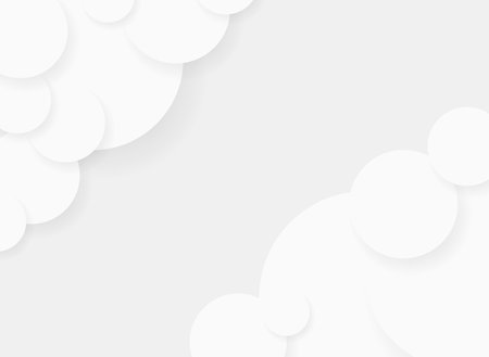 White abstract background with circles. Vector illustration for your business design.のイラスト素材