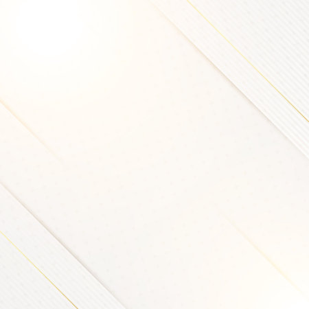 White paper background with golden lines. Vector illustration for your design.のイラスト素材