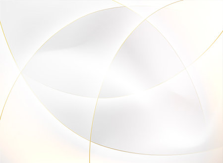 White abstract background with golden circles. Vector illustration for your design.のイラスト素材