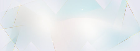 Abstract polygonal background. Triangles and golden lines. Vector illustrationのイラスト素材