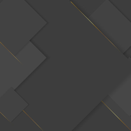 Abstract dark background with golden lines. Vector illustration. Eps 10.