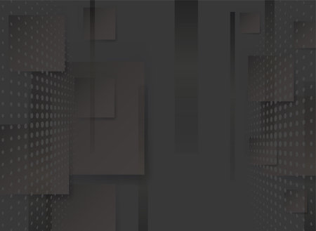 Abstract dark background with halftone and dots. Vector illustration.のイラスト素材