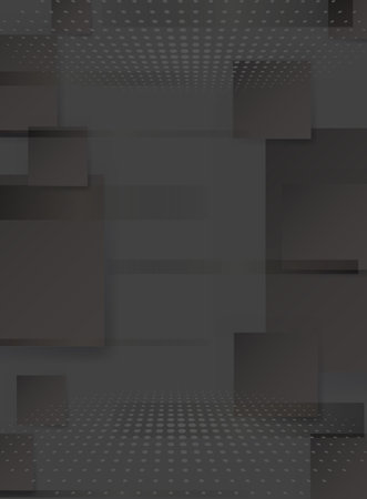 Abstract black and gray geometric background. Vector illustration for your design.のイラスト素材