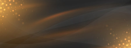 Abstract background with dots and bokeh lights.のイラスト素材