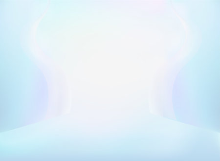 Abstract light background. Light rays in the empty room. Vector illustration.のイラスト素材