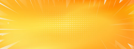 Abstract orange background with halftone effect. Vector Illustration.のイラスト素材