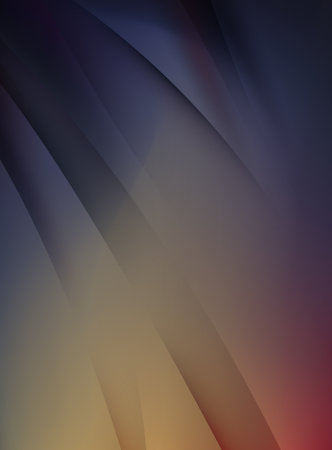 abstract background with smooth lines in blue and orange colors, vector illustrationのイラスト素材