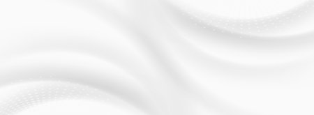 Abstract white background with smooth lines and dots. Vector Illustration.のイラスト素材