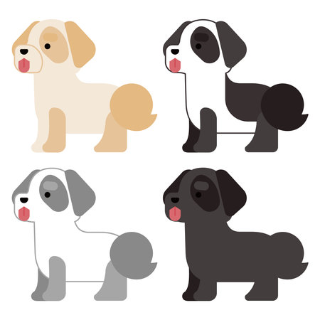 It is a graphical and simple illustration of color variations of seeds.のイラスト素材