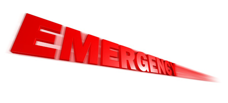 speed Emergency text on a white backgroundの写真素材