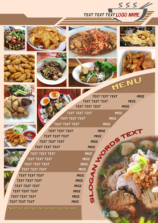 food menu design templateの写真素材