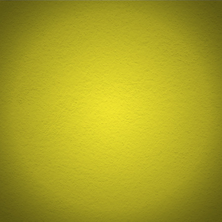 yellow wall paint texture with sphere shadow shadeの写真素材