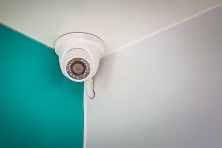 CCTV in a corner of the room