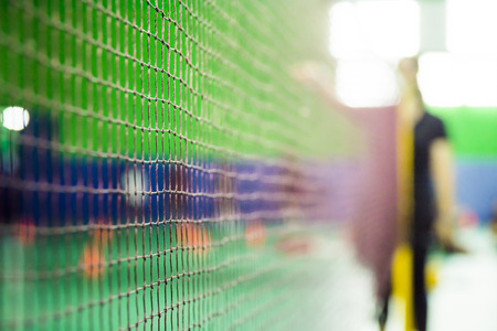 The Referee bokeh abstract blurred in sport courtの写真素材