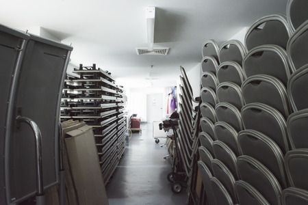 storage room with chair and table for meeting room
