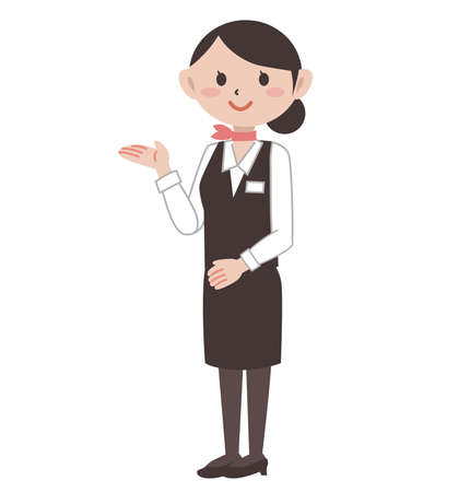 Hotel Woman Guideのイラスト素材