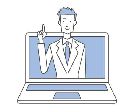 Remote Conversation PCsのイラスト素材