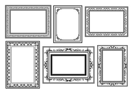 Antique Frame Setのイラスト素材