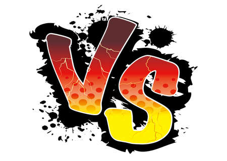 American Comic-style Showdown Battle VS Backgroundのイラスト素材