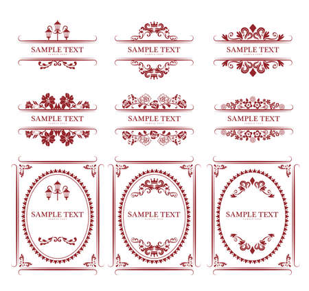 Vintage Label Frame Picture Frameのイラスト素材